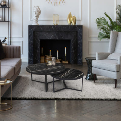 Consola y espejo plata 0002